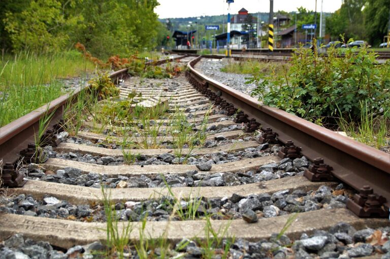 dormitory, train, path